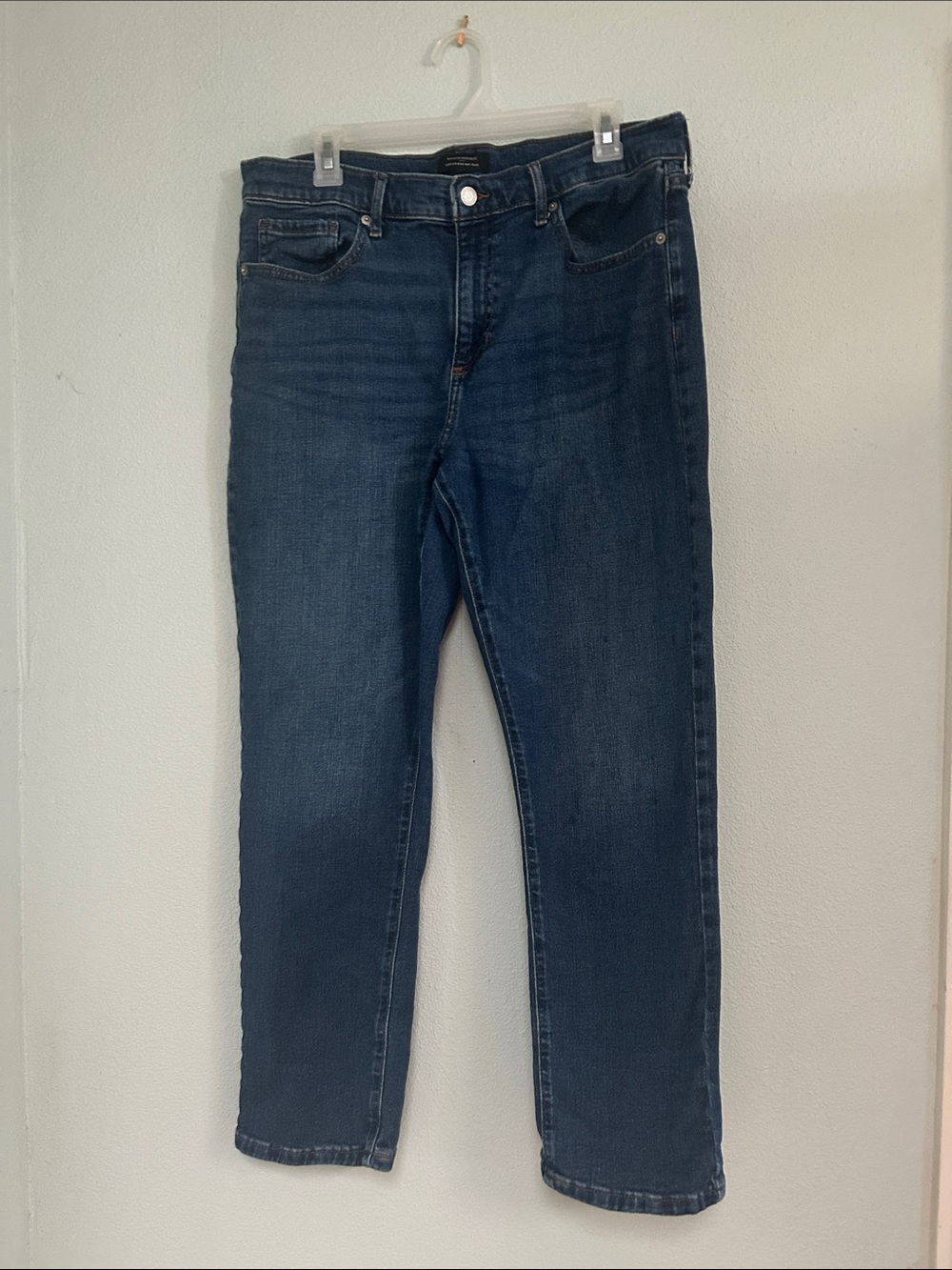 Banana Republic Girlfriend Mid-rise in Dark Blue Denim
